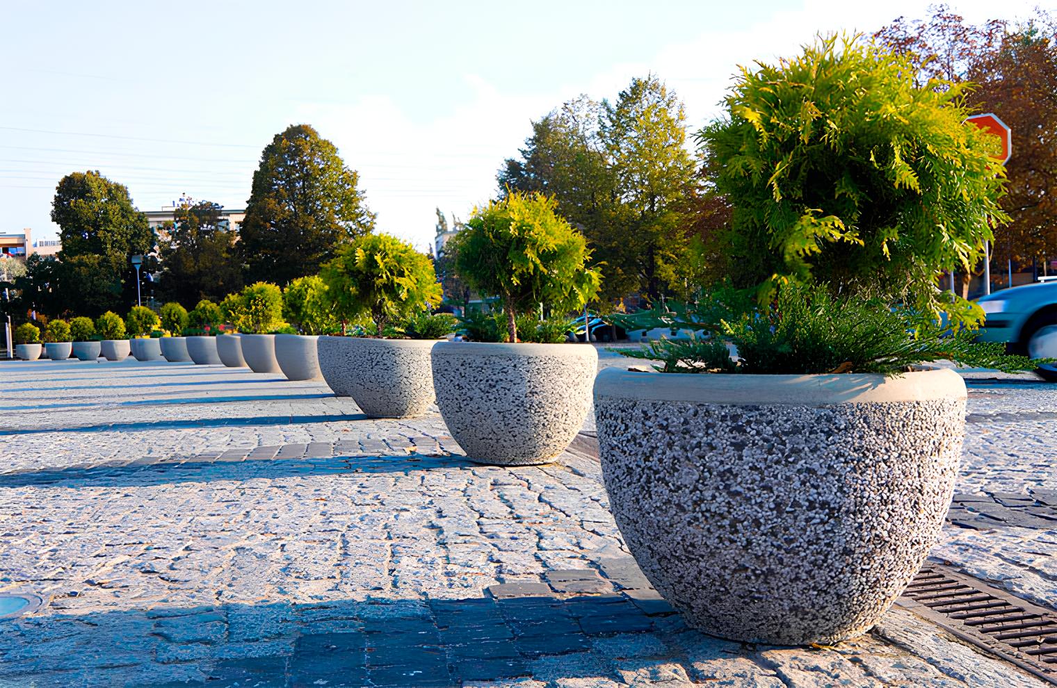 Вазы бетонные