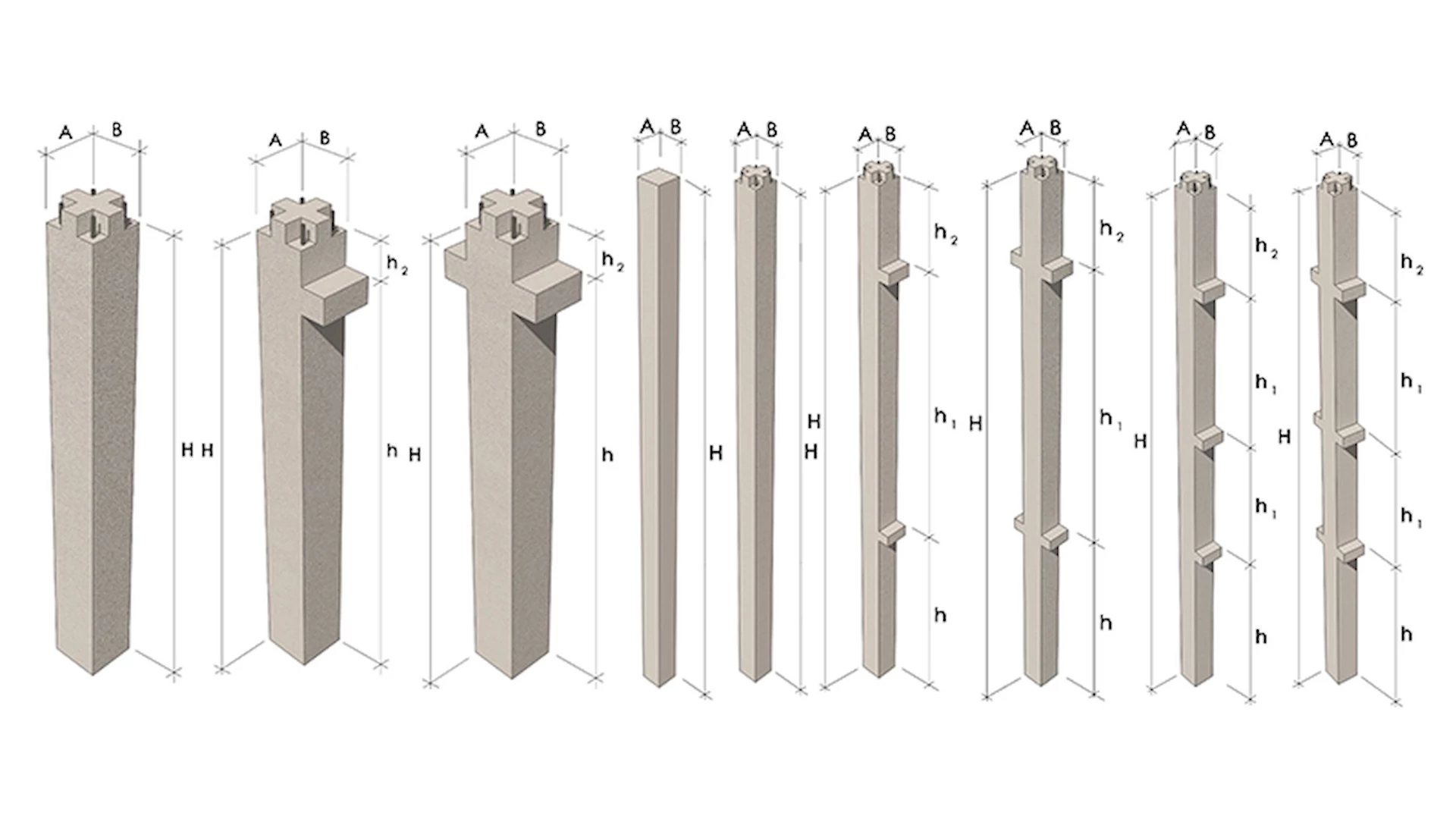 Колонны железобетонные