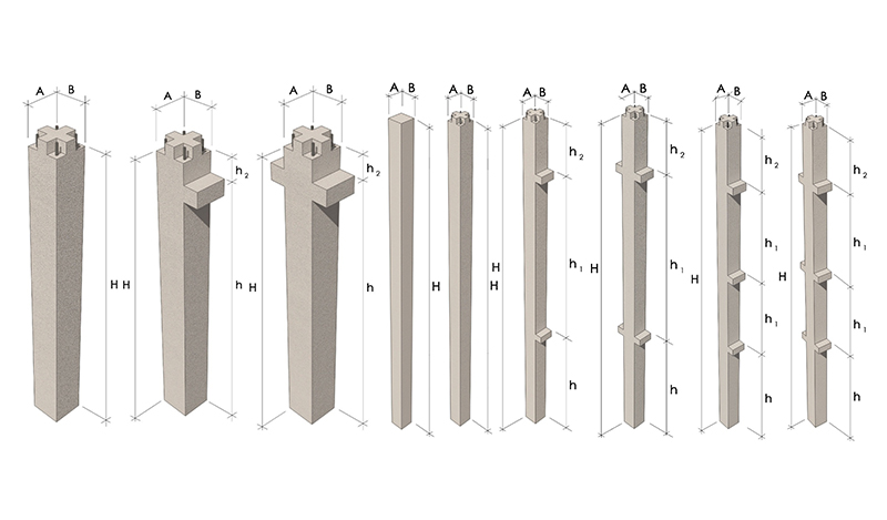 Колонны железобетонные